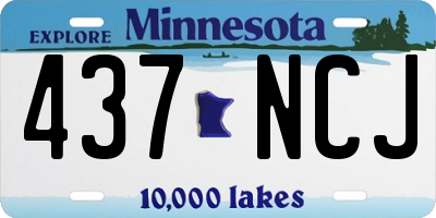 MN license plate 437NCJ
