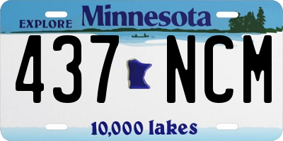MN license plate 437NCM
