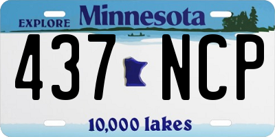 MN license plate 437NCP