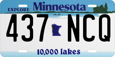 MN license plate 437NCQ