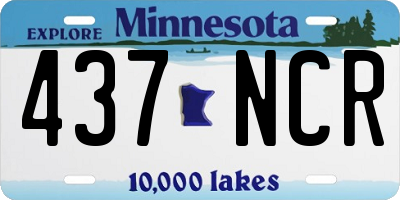 MN license plate 437NCR