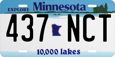 MN license plate 437NCT
