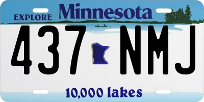 MN license plate 437NMJ