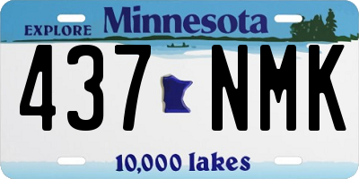 MN license plate 437NMK