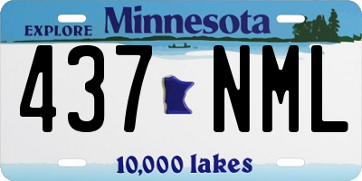 MN license plate 437NML