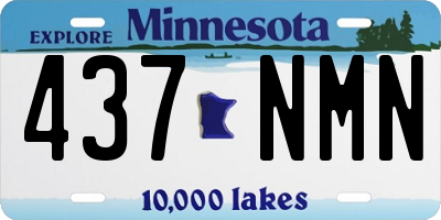 MN license plate 437NMN