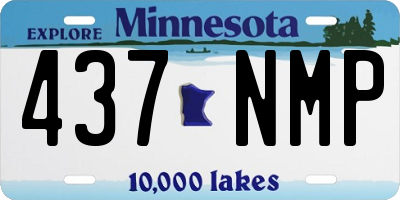 MN license plate 437NMP