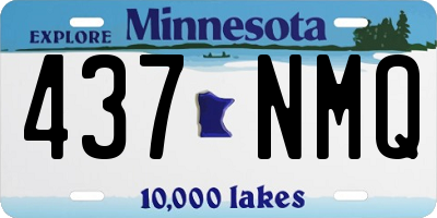 MN license plate 437NMQ