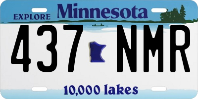 MN license plate 437NMR