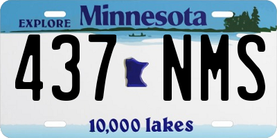 MN license plate 437NMS