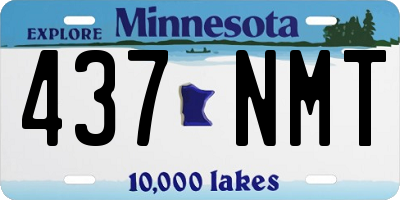 MN license plate 437NMT