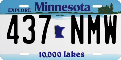 MN license plate 437NMW