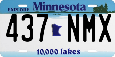 MN license plate 437NMX