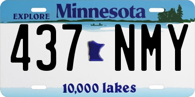 MN license plate 437NMY