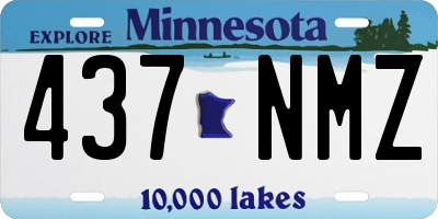 MN license plate 437NMZ