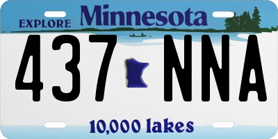 MN license plate 437NNA