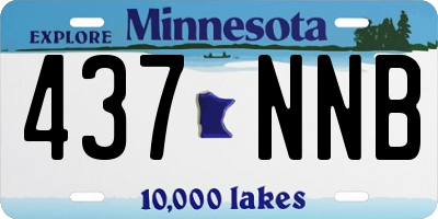 MN license plate 437NNB