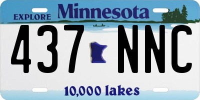 MN license plate 437NNC