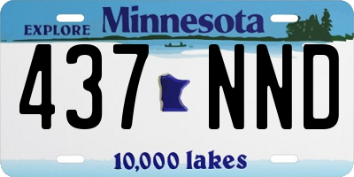 MN license plate 437NND