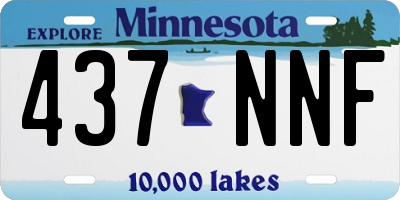 MN license plate 437NNF