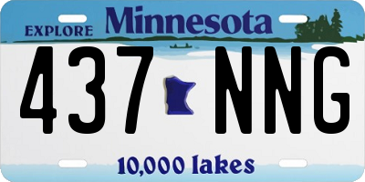 MN license plate 437NNG