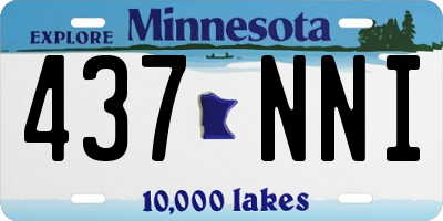 MN license plate 437NNI