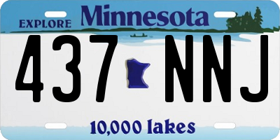 MN license plate 437NNJ