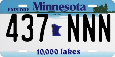 MN license plate 437NNN