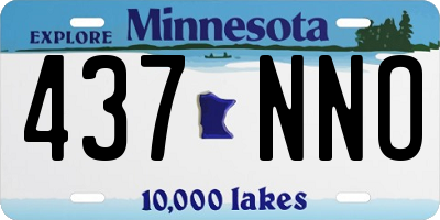 MN license plate 437NNO