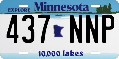 MN license plate 437NNP