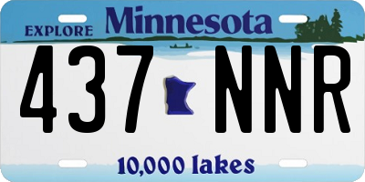 MN license plate 437NNR