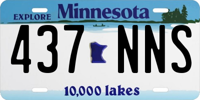 MN license plate 437NNS
