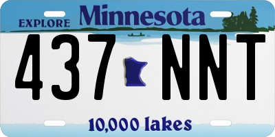 MN license plate 437NNT