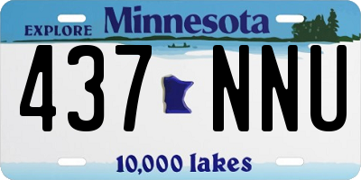MN license plate 437NNU