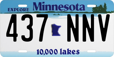 MN license plate 437NNV