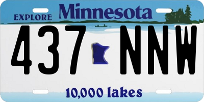 MN license plate 437NNW