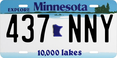 MN license plate 437NNY