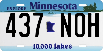 MN license plate 437NOH