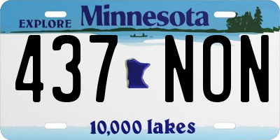 MN license plate 437NON