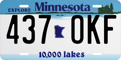 MN license plate 437OKF