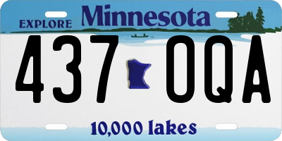 MN license plate 437OQA