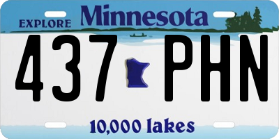 MN license plate 437PHN
