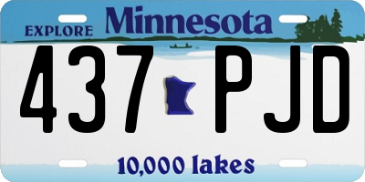 MN license plate 437PJD