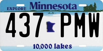 MN license plate 437PMW