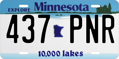 MN license plate 437PNR