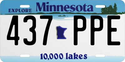 MN license plate 437PPE