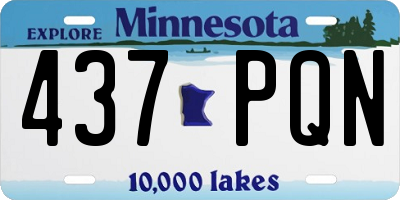 MN license plate 437PQN