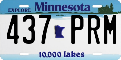 MN license plate 437PRM
