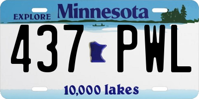 MN license plate 437PWL