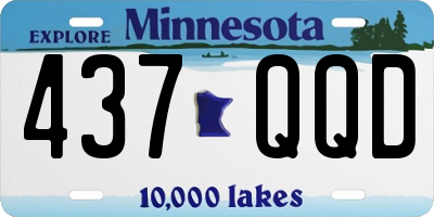 MN license plate 437QQD